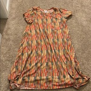 LuLaRoe Multicolored Carly Dress NWT